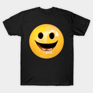 Retro Metal Open Smiley Face 03 T-Shirt